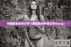 中国最复杂得汉字（最复杂的中国汉字biang）