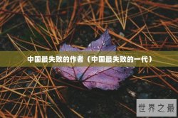 中国最失败的作者（中国最失败的一代）