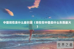中国现在卖什么最划算（现在在中国卖什么东西最火）