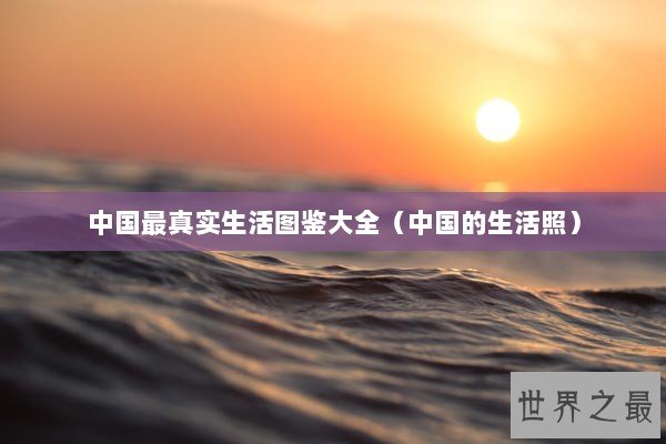中国最真实生活图鉴大全（中国的生活照）