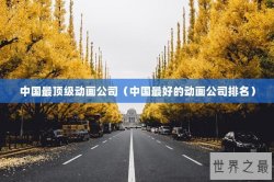 中国最顶级动画公司（中国最好的动画公司排名）