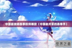 中国最震撼泰拳视频播放（中国最厉害的泰拳手）
