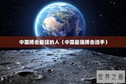 中国搏击最猛的人（中国最强搏击选手）