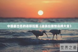 中国最出名的连锁拉面（连锁拉面馆品牌大全）