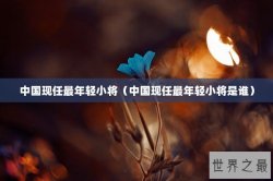 中国现任最年轻小将（中国现任最年轻小将是谁）