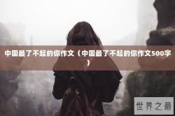 中国最了不起的你作文（中国最了不起的你作文500字）