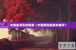 中国最漂亮的雨雾（中国雨景最美的城市）