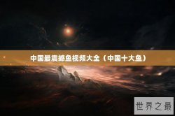 中国最震撼鱼视频大全（中国十大鱼）