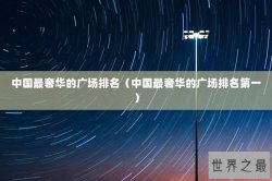 中国最奢华的广场排名（中国最奢华的广场排名第一）