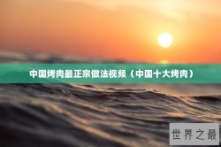 中国烤肉最正宗做法视频（中国十大烤肉）