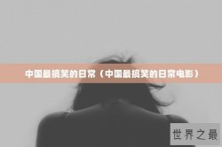 中国最搞笑的日常（中国最搞笑的日常电影）