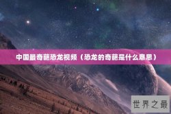 中国最奇葩恐龙视频（恐龙的奇葩是什么意思）