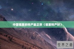 中国哪里的特产最正宗（哪里特产好）