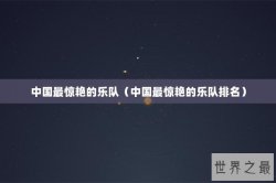 中国最惊艳的乐队（中国最惊艳的乐队排名）