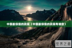 中国最保值的蔬菜（中国最保值的蔬菜有哪些）
