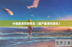 中国最漂亮轿跑车（国产最漂亮跑车）