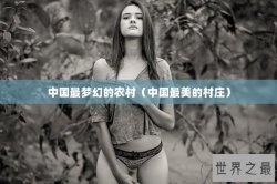 中国最梦幻的农村（中国最美的村庄）