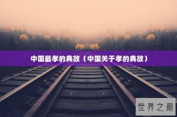 中国最孝的典故（中国关于孝的典故）