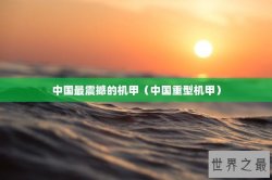 中国最震撼的机甲（中国重型机甲）