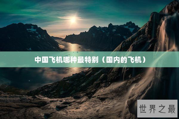 中国飞机哪种最特别(国内的飞机) 中国飞机哪种最特别(国内的飞机)
