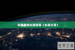 中国最帅水泥哥哥（水泥大哥）