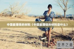 中国最赚钱的材料（中国最赚钱的材料是什么）