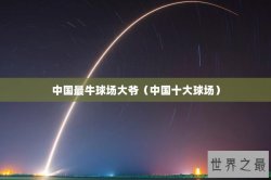 中国最牛球场大爷（中国十大球场）