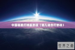 中国哪里打牌最野战（哪儿适合打野战）