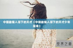 中国最催人泪下的天才（中国最催人泪下的天才少年是谁）