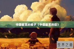中国最宽的裤子（中国最宽的街）