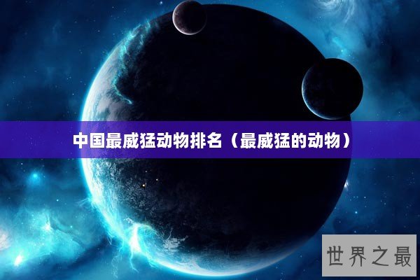中国最威猛动物排名（最威猛的动物）