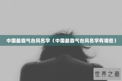 中国最霸气台风名字（中国最霸气台风名字有哪些）