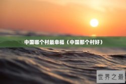 中国哪个村最幸福（中国那个村好）