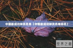 中国最成功球员名单（中国最成功球员名单排名）