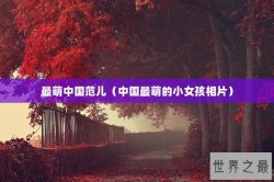 最萌中国范儿（中国最萌的小女孩相片）