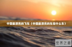 中国最漂亮的飞车（中国最漂亮的车是什么车）