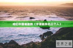 咱们中国谁最胖（中国最胖的三个人）