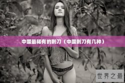 中国最稀有的刺刀（中国刺刀有几种）
