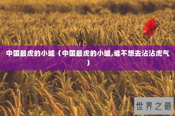 中国最虎的小城（中国最虎的小城,谁不想去沾沾虎气）