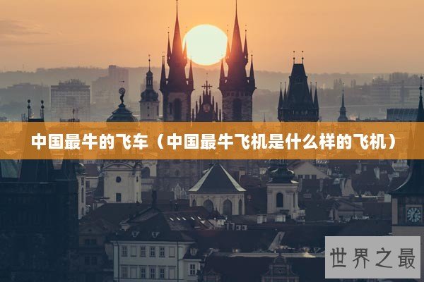中国最牛的飞车(中国最牛飞机是什么样的飞机) 中国最牛的飞车(中国最牛飞机是什么样的飞机)