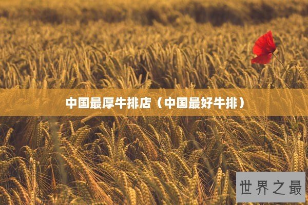中国最厚牛排店（中国最好牛排）