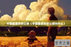 中国最废弃的公路（中国最废弃的公路叫什么）