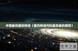中国最权威的神经（国内神经内科最权威的医院）