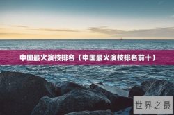 中国最火演技排名（中国最火演技排名前十）