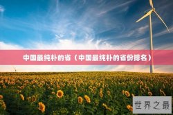 中国最纯朴的省（中国最纯朴的省份排名）