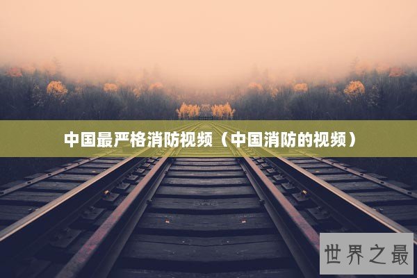 中国最严格消防视频（中国消防的视频）