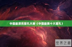 中国最漂亮面孔大赛（中国最美十大面孔）