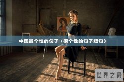 中国最个性的句子（很个性的句子短句）