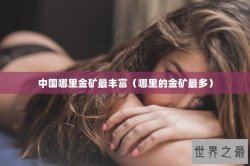 中国哪里金矿最丰富（哪里的金矿最多）