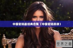 中国官场最经典合集（中国官场规律）